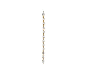 Boucle d'oreille Just Joy Eclat en or jaune 18 carats et diamants