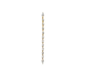 Boucle d'oreille Just Joy Eclat en or jaune 18 carats et diamants