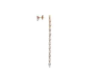 Boucles d'oreille Just Joy Eclat en or rose 18 carats et diamants