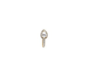 Boucle d'oreille Mila Hope Poire or jaune et diamants