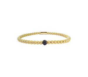 BRACELET ICON BLACK en or jaune