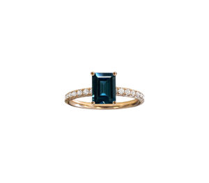 Bague Just Joy Emeraude blue – Image 2