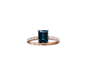 Bague Just Joy Emeraude blue – Image 3