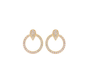 Boucle d'oreille glamrock en or jaune