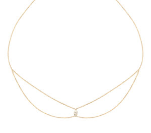 Chocker just joy marquise en or jaune