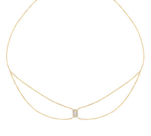 Chocker mila baguette en or jaune