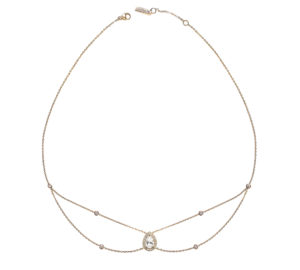 Chocker Mila Joy poire or jaune