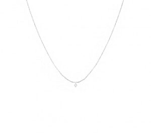 Collier babylone en or gris