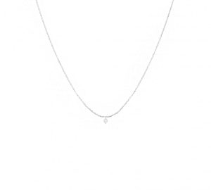 Collier babylone en or gris