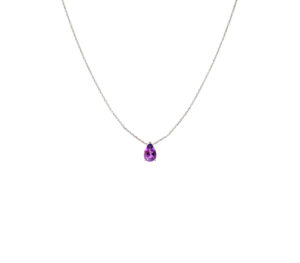 Collier Just Joy Purple or blanc