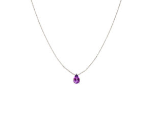 Collier Just Joy Purple or blanc