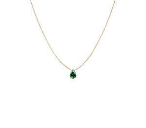 Collier Just Joy Green en or jaune