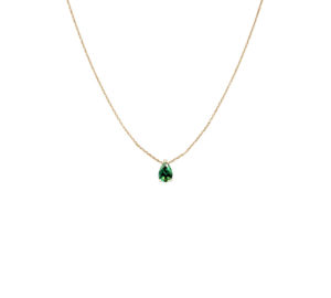 Collier Just Joy Green en or jaune