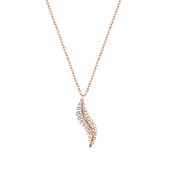 Collier Plume en Or 18 carats