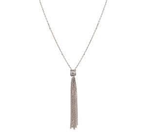 Collier sautoir Sophia PM en Or blanc 18 carats et diamants