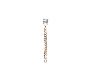 Boucle d'oreille just joy lucky pear en or rose