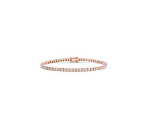 Bracelet rivière diamond en or rose