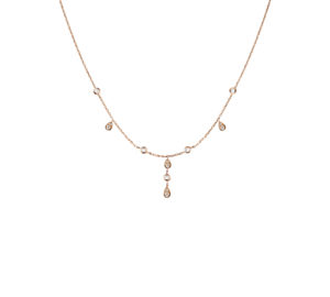 Collier eclipse grace en or rose