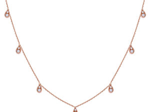 Collier eclipse seven en or rose