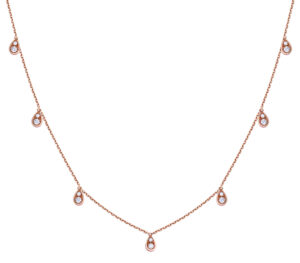 Collier eclipse seven en or rose