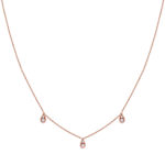 Collier eclipse triptik en or rose