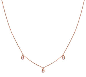 Collier eclipse triptik en or rose