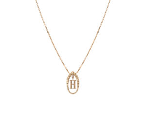 Collier Mila Initials or jaune 18 carats