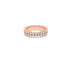 Bague amanda empire Single PM en or rose