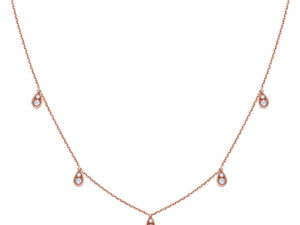 Collier eclipse five en or rose