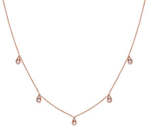 Collier eclipse five en or rose