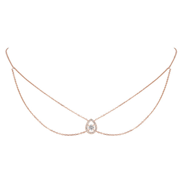 Chocker mila new en or rose