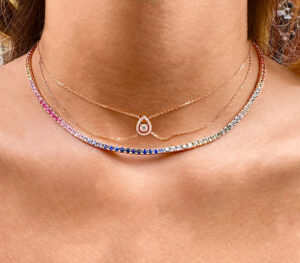 Chocker mila new en or rose porté