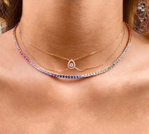 Chocker mila new en or rose porté