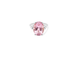 Bague morgann de face en or blanc