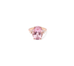 Bague morgann or rose vue de face