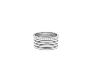 Bague sophia five en or blanc