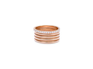 Bague sophia five en or rose