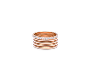 Bague sophia five en or rose