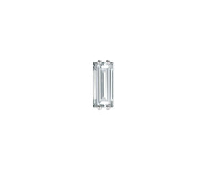 BOUCLE D’OREILLE JUST JOY DIAMANT BAGUETTE en or blanc