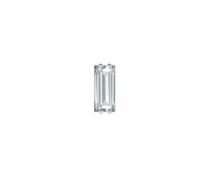 BOUCLE D’OREILLE JUST JOY DIAMANT BAGUETTE en or blanc