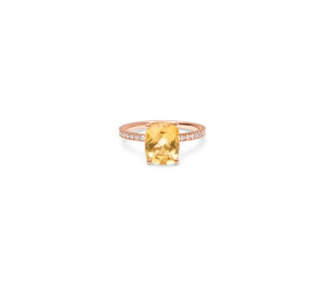 Bague just joy coussin golden en or rose