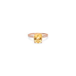 Bague just joy coussin golden en or rose