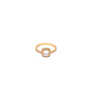 Bague mila mini brillant en or rose-2