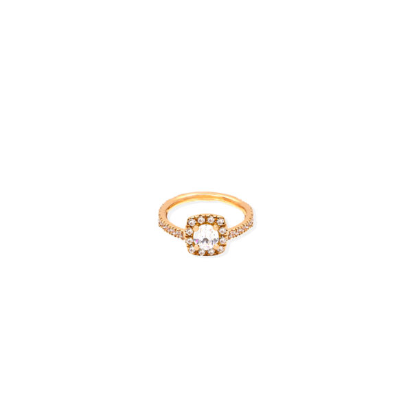 Bague mila mini brillant en or rose-2