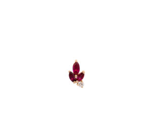 Puce d'oreille just joy petals pink en or rose