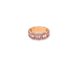 Bague mila pink en or rose