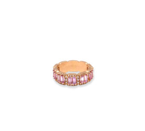 Bague mila pink en or rose