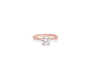 Bague just joy brillant en or rose