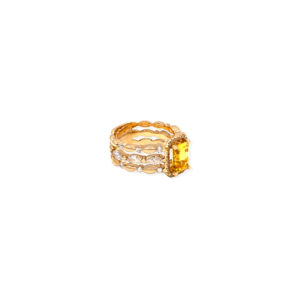 Bague mila golden triptik en or jaune