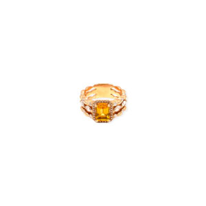 Bague mila golden triptik en or rose-2